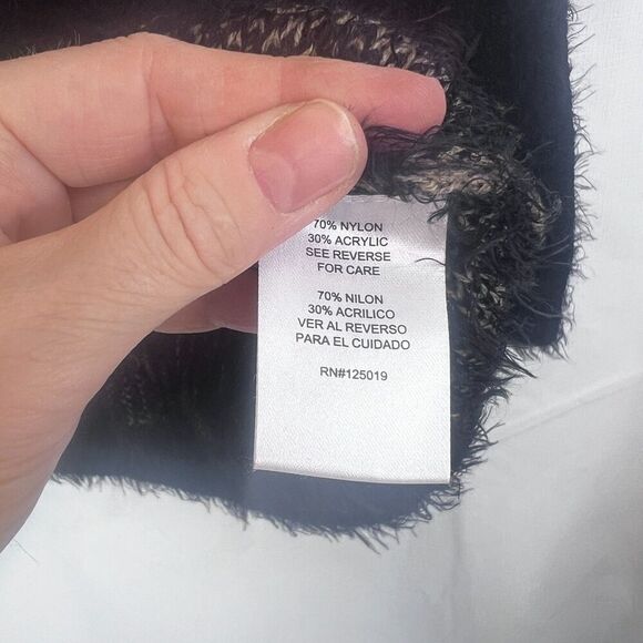 Joseph A Fuzzy Sweater Animal Print Bold Abstract Size Large Boho Streetwear - Picture 3 of 10